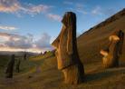 复活节岛的雕塑 Chile