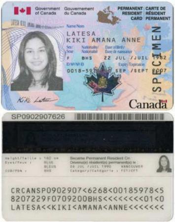 加拿大永久居民出境须刷枫叶卡 (旧版) 