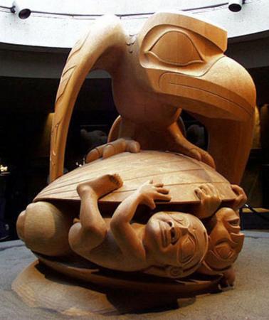 UBC人类学博物馆　原住民木雕
