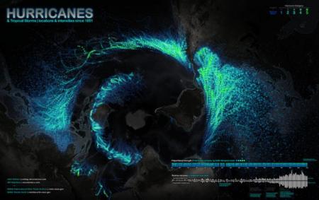 “飓风版”世界地图