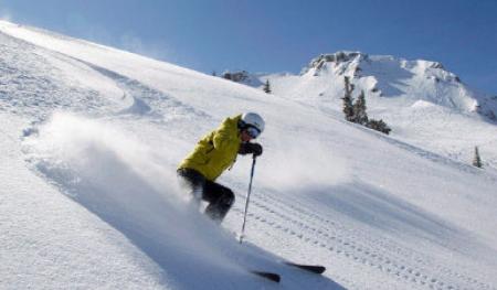 冬季户外雪上活动 温哥华的滑雪场