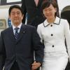 日本首相安倍晋三与夫人安倍昭惠